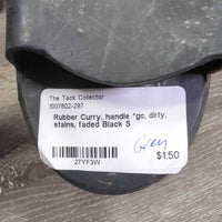 Rubber Curry, handle *gc, dirty, stains, faded
