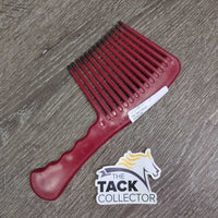 4" Wide Tooth Plastic Mane Comb, handle *vgc, mrn rubs, scrapes & residue
