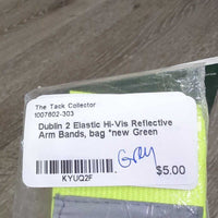 2 Elastic Hi-Vis Reflective Arm Bands, bag *new
