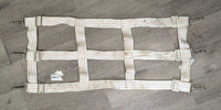 Thick Nylon Web Open Stall Guard *vgc, hair, dirt, stains, rust, older, rubs, loose rubs/frays

