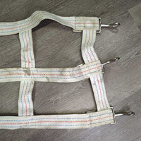 Thick Nylon Web Open Stall Guard *vgc, hair, dirt, stains, rust, older, rubs, loose rubs/frays
