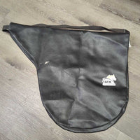 VINTAGE Vinyl Saddle Storage Bag, Shoulder Strap *vgc/gc, mnr dirt/gunk
