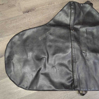 VINTAGE Vinyl Saddle Storage Bag, Shoulder Strap *vgc/gc, mnr dirt/gunk
