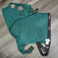 Lycra Full Face Slinky, zipper, Buckle *fair/gc, clean, TORN nose, holes, rubs, hairy, frays, threads
