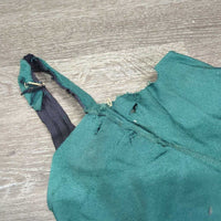 Lycra Full Face Slinky, zipper, Buckle *fair/gc, clean, TORN nose, holes, rubs, hairy, frays, threads
