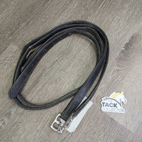 Thick Nylon Lined Soft Stirrup Leathers *gc/fair, scrapes, rubs, faded, older, stiff, dry

