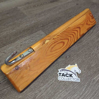 Hanging Wooden Saddle Rack *vgc, clean, older?, mnr rust & loose hook
