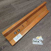 Hanging Wooden Saddle Rack *vgc, clean, older?, mnr rust & loose hook
