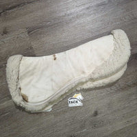 Gel Quilt & Rolled Fleece Edge Half Pad *gc/fair, dingy, creases, stains, v.clumpy
