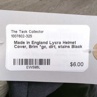 Lycra Helmet Cover, Brim *gc, dirt, stains
