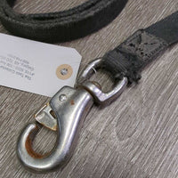 Nylon Web Lead Rope, Loop Handle, Hvy Bull Snap *fair, hairy, faded, frayed edges, rusty
