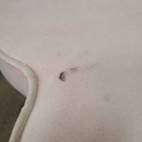 Heart Shaped Cushion Rolling Stool, adjustable height *vgc, mnr stains & rubs