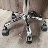 Heart Shaped Cushion Rolling Stool, adjustable height *vgc, mnr stains & rubs
