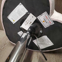 Heart Shaped Cushion Rolling Stool, adjustable height *vgc, mnr stains & rubs