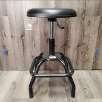 Round Cusion Solid Stool, adjustable height *vgc, dusty
