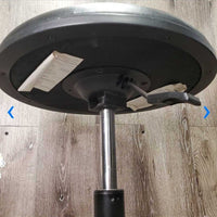 Round Cusion Solid Stool, adjustable height *vgc, dusty