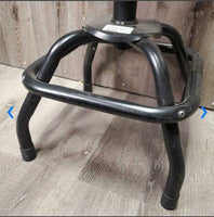 Round Cusion Solid Stool, adjustable height *vgc, dusty
