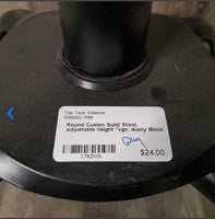 Round Cusion Solid Stool, adjustable height *vgc, dusty
