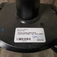 Round Cusion Solid Stool, adjustable height *vgc, dusty