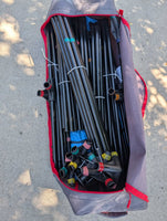 Outbound Extra-Large 4-Door Screen House/Canopy Tent/Gazebo Camping Shelter, Rolling Bag *NEW, all parts, scrapes, sm holes
