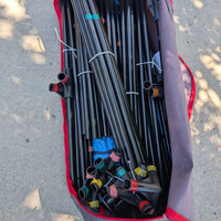 Outbound Extra-Large 4-Door Screen House/Canopy Tent/Gazebo Camping Shelter, Rolling Bag *NEW, all parts, scrapes, sm holes