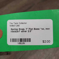 Spring Snap, 1" Flat Base *xc, mnr residue?
