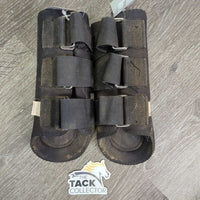 Pr Neoprene Closed Boots, velcro *gc, v.dirty, hairy, faded, rubs
