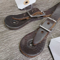 Smooth Leather Western Spur Straps *vgc/gc, clean, mnr scuffs, dents, scrapes & scratches
