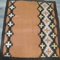 Western Saddle Blanket *vgc, clean, mnr hair, pulls, pills, threads, crease?, curled edge, faded