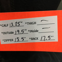 Pr Dress Boots, Zips, 2x black forms, box *vgc/gc, clean & dirt/residue, rubs, faded, scrapes
