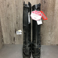 Pr Dress Boots, Zips, 2x black forms, box *vgc/gc, clean & dirt/residue, rubs, faded, scrapes
