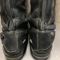 Pr Dress Boots, Zips, 2x black forms, box *vgc/gc, clean & dirt/residue, rubs, faded, scrapes
