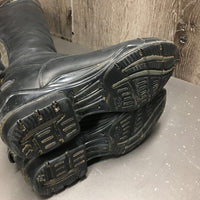 Pr Dress Boots, Zips, 2x black forms, box *vgc/gc, clean & dirt/residue, rubs, faded, scrapes
