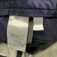 Euro Seat Breeches *gc, faded, seam puckers & rubs, faded edges
