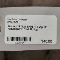 LS Sun Shirt, 1/2 Zip Up *xc/likenew
