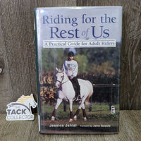 Riding for the Rest of Us by Jessica Jahiel *LIBRARY DISCARD, gc, rubs, faded, sticker residue
