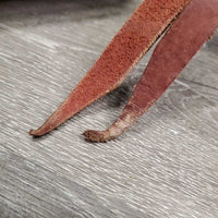 Nylon Horsemanship Line, Ring, Leather Tassle End *vgc/gc, clean & mnr dirt, snags, rubs, frays & rust
