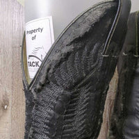 MENS Round Toe Western Boots *gc/fair, clean, v.peeled/shedding, mnr stains, scuffs & rubs
