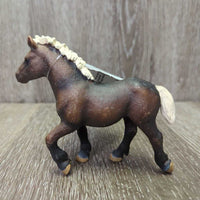 Black Forest Yearling Toy Horse RETIRED *gc, mnr paint chips, scratches, rubs, marks

