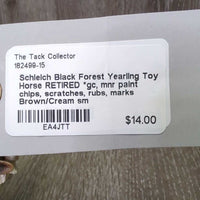 Black Forest Yearling Toy Horse RETIRED *gc, mnr paint chips, scratches, rubs, marks
