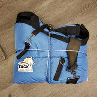 Med Fleece Lined Full Face Winter Hood ONLY, snaps *gc, clean, mnr wpf, hair, dirt, torn binding, x4 broken snaps, stains, rubs, threads, unstitched
