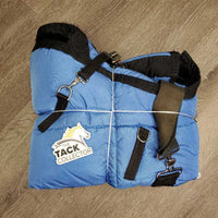 Med Fleece Lined Full Face Winter Hood ONLY, snaps *gc, clean, mnr wpf, hair, dirt, torn binding, x4 broken snaps, stains, rubs, threads, unstitched
