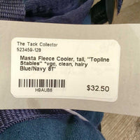 Fleece Cooler, tail, "Topline Stables" *vgc, clean, hairy
