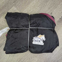 Nylon Stable Sheet - Blanket, 2 legs, 1 Front Strap only *gc/fair, clean, cracked reinforcements, older
