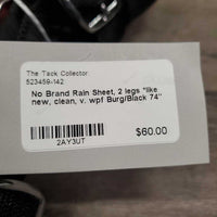 Rain Sheet, 2 legs *like new, clean, v. wpf