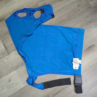 Full Face Lycra Slinky, Zipper, Buckle *gc/vgc, clean, mnr stretched elastic, rubs, snags & loose threads
