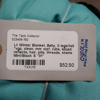 Lt Winter Blanket, Belly, 0 legs/tail *vgc, clean, mnr wpf, rubs, sliced reflects, hair, pills, threads, stains
