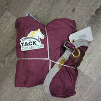 Nylon Stable Sheet, 2 legs, 1 chest strap *gc/fair, older, clean, repairs, snags, threads, faded, frays

