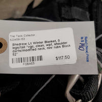 Lt Winter Blanket, 0 legs/tail *vgc, clean, wpf, shoulder darts/modified neck, mnr rubs
