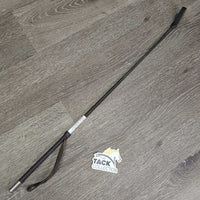 Thin Riding Whip - Crop, handle, end cap *gc, dirt, rubs, scratches
